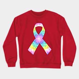 Tie Dye Ribbon Crewneck Sweatshirt